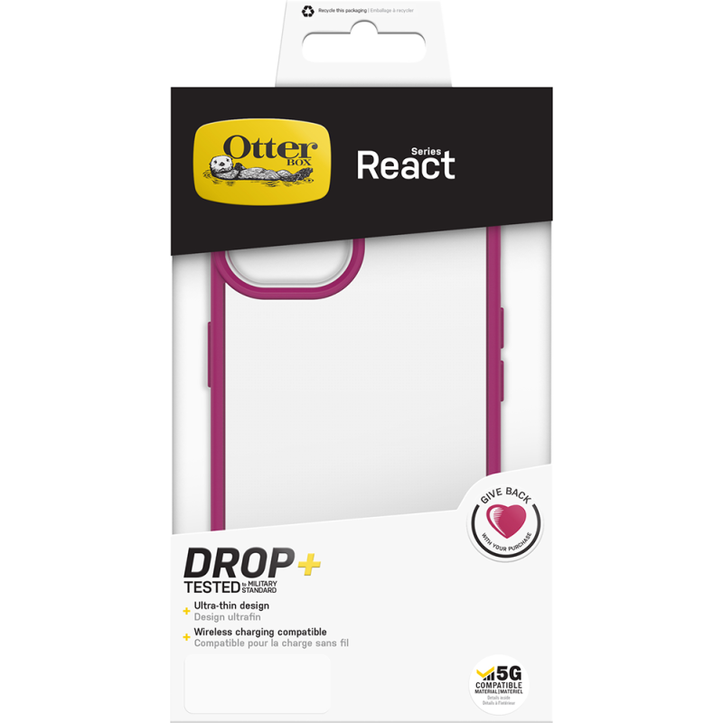 Coque Renforcée pour iPhone 13 React Rose Otterbox