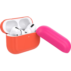 Coque Silicone Orange Fluo pour Airpods Pro Puro