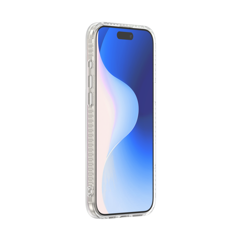 Coque pour iPhone 16 Compatible MagSafe Semi-transparente Irisée Bigben