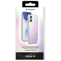 Coque pour iPhone 16 Compatible MagSafe Semi-transparente Irisée Bigben