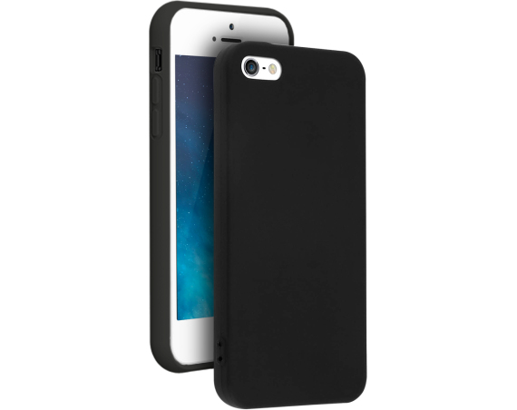 Coque Apple iPhone 5/5S/SE souple Noire Bigben
