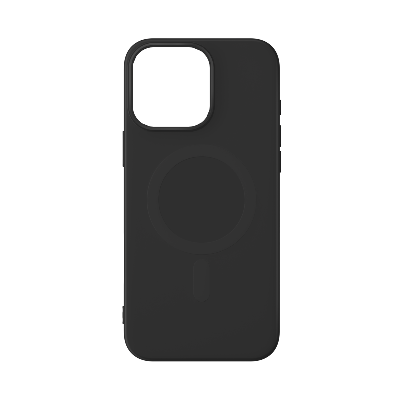 Coque en Silicone pour iPhone 16 Pro Compatible MagSafe Noire Bigben