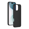 Coque en Silicone pour iPhone 16 Pro Compatible MagSafe Noire Bigben