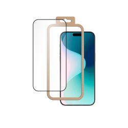 Protège écran iPhone 16 Pro / 17 + SmartFrame™ 2.5D Verre trempé - Certifié GRS