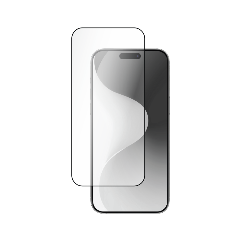 Protège écran 2.5D en Verre trempé pour iPhone 16 Pro Max + SmartFrame™ - 60% verre recyclé Certifié GRS Bigben