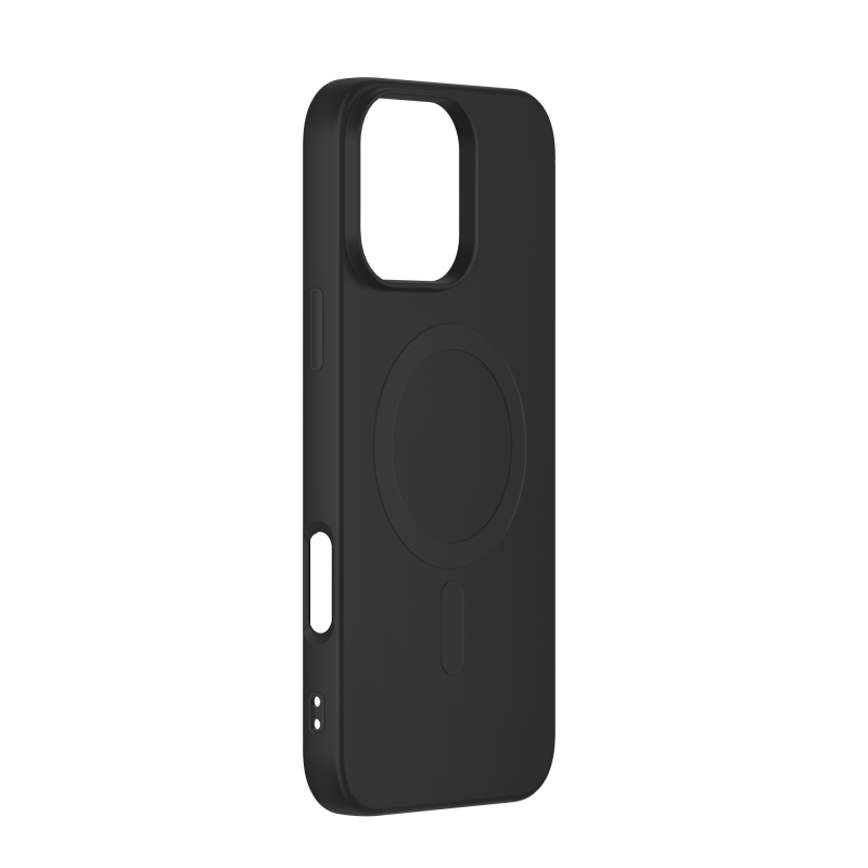 Coque Silicone iPhone 16 Pro Max Compatible MagSafe Noire Bigben