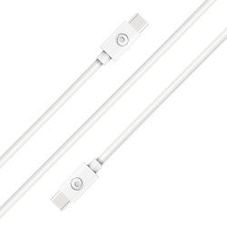 Câble USB C/USB C 2m 3A Blanc Bigben