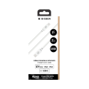 Câble USB C/Lightning 2m 3A Blanc Bigben