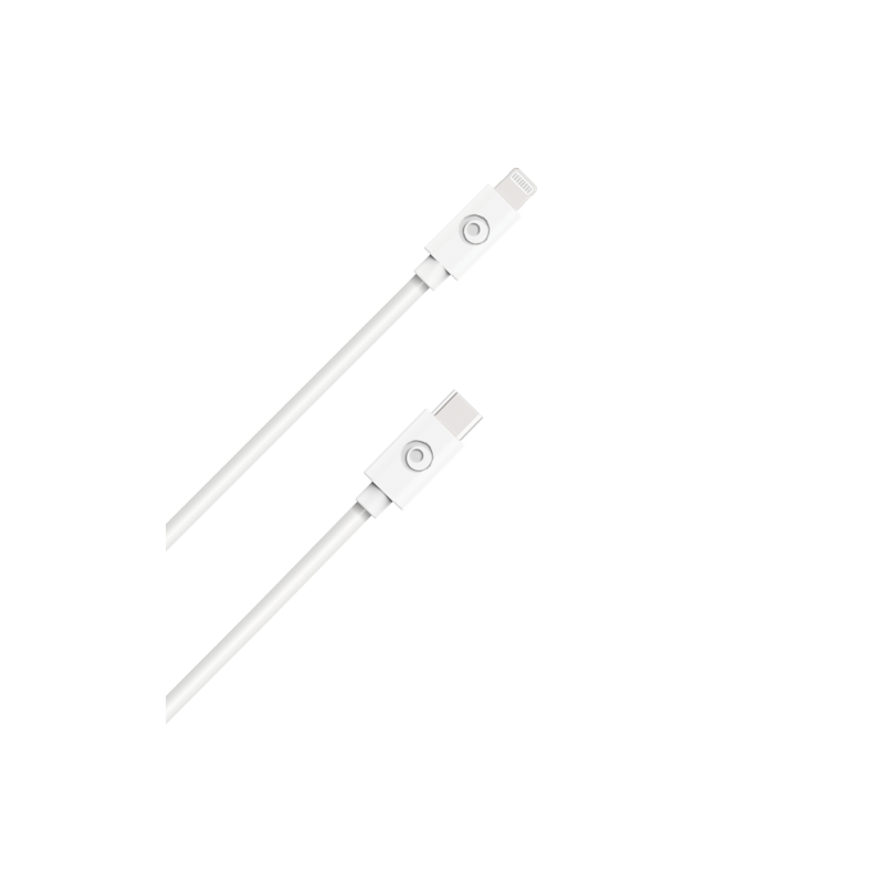 Câble USB C/Lightning 50cm 3A Blanc Bigben