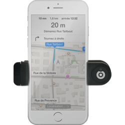 Support de téléphone en voiture - Ajustable sur ventilation - Noir