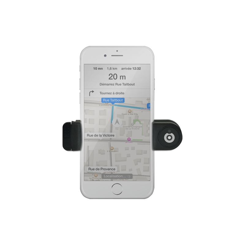 Support de téléphone en voiture - Ajustable sur ventilation - Noir
