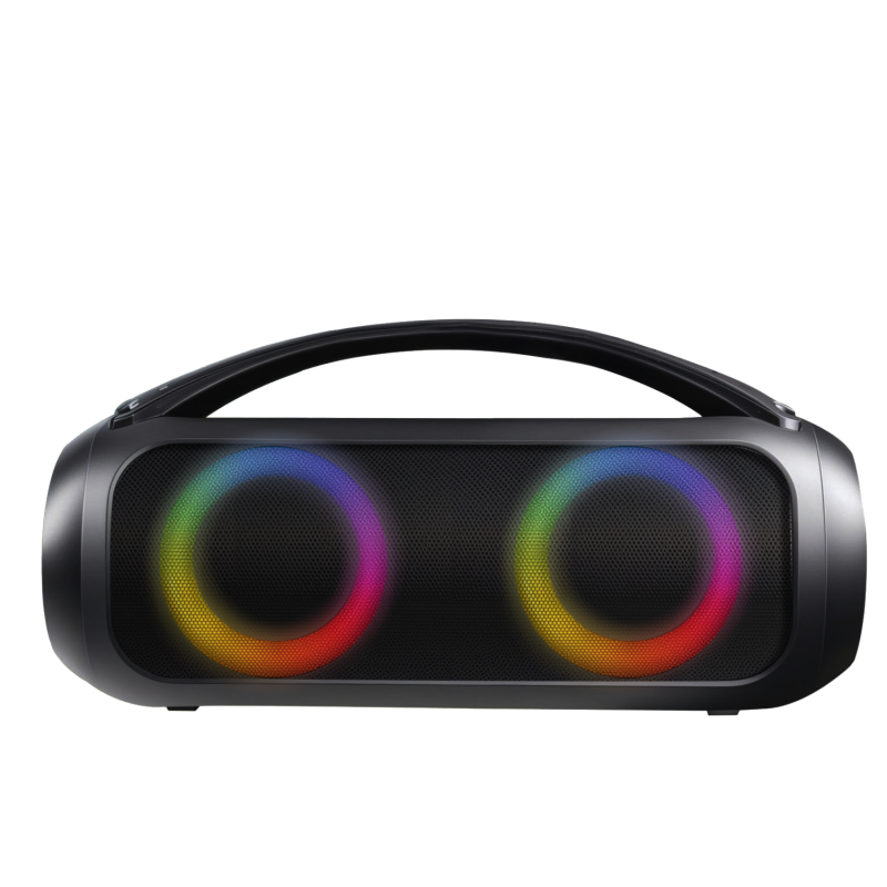 Enceinte Bluetooth® BOOST lumineuse & Etanche 40W Noir Bigben