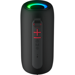 Enceinte Bluetooth VIBE - 10W Lumineuse et Étanche Noire - Bigben