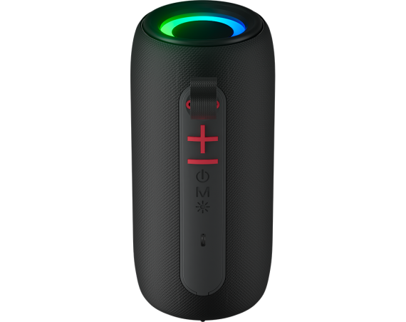 Enceinte Bluetooth® VIBE lumineuse & Etanche 10W Noir Bigben