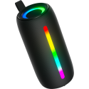 Enceinte Bluetooth® VIBE lumineuse & Etanche 10W Noir Bigben