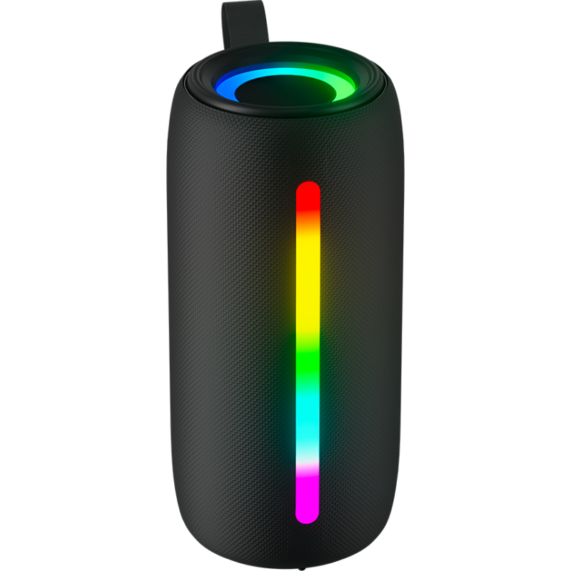 Enceinte Bluetooth® VIBE lumineuse & Etanche 10W Noir Bigben