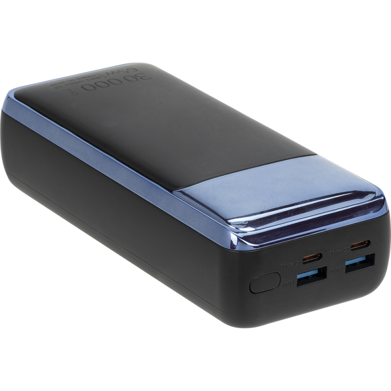 Powerbank USB A/USB C 30000mAh Power Delivery Noir Rivacase
