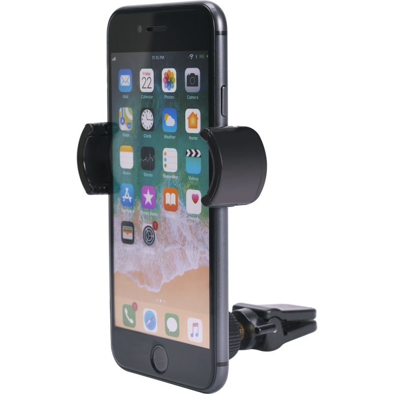 Support Voiture Ajustable avec Bras rotatif sur Ventilation Noir Bigben