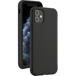 Coque Apple iPhone 11 Silicone SoftTouch Noire Bigben