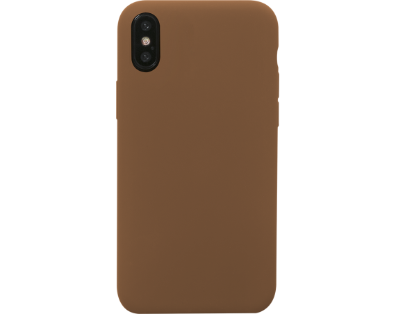Coque Apple iPhone X/XS Silicone SoftTouch Cognac Bigben