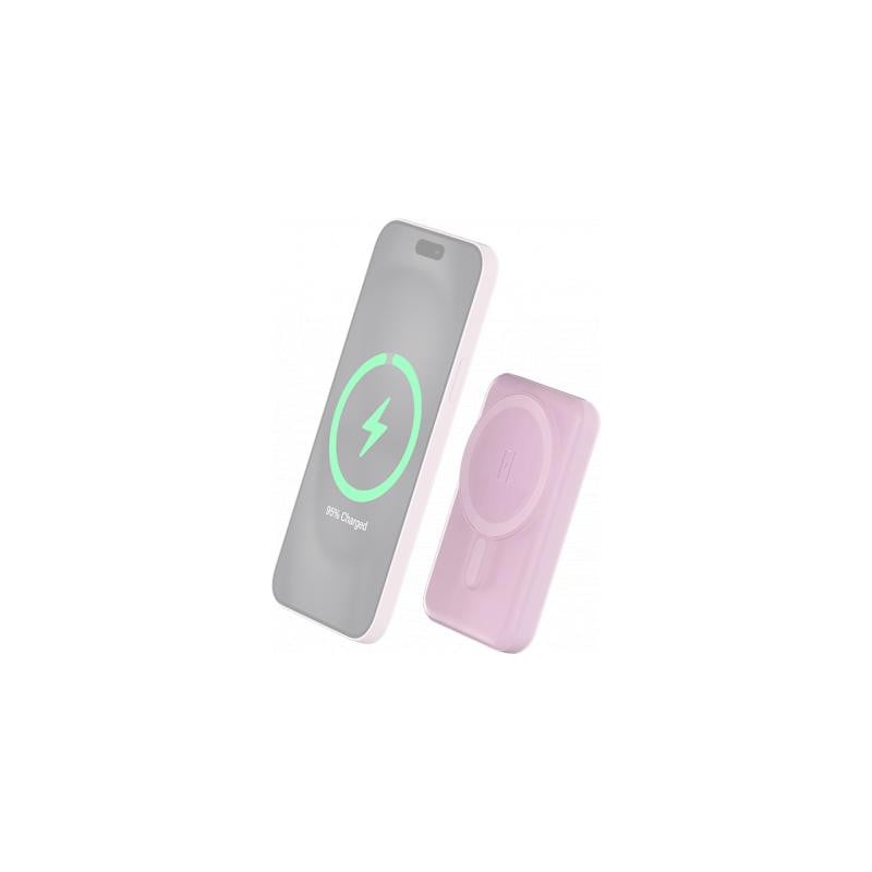 Powerbank 5000mAh Compatible MagSafe Induction 5W Rose Bigben