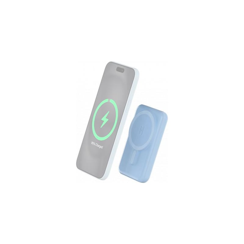 Powerbank 5000mAh Compatible MagSafe Induction 5W Bleu Bigben