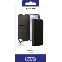 Folio Wallet Samsung Galaxy S25 Support vidéo Noir - 65% Plastique recyclé Certifié GRS Bigben