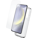 Pack Samsung Galaxy S25+ Accessoires Coque Transparente + Verre trempé + SmartFrame™ - 60% verre recyclé Bigben