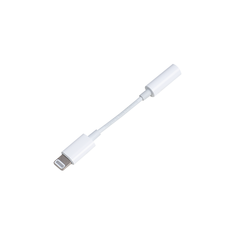 Adaptateur Jack 3.5mm vers Lightning Blanc Bigben