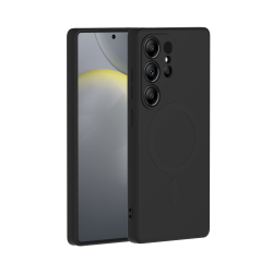 Coque Silicone Magnet Galaxy S25 Ultra Noir
