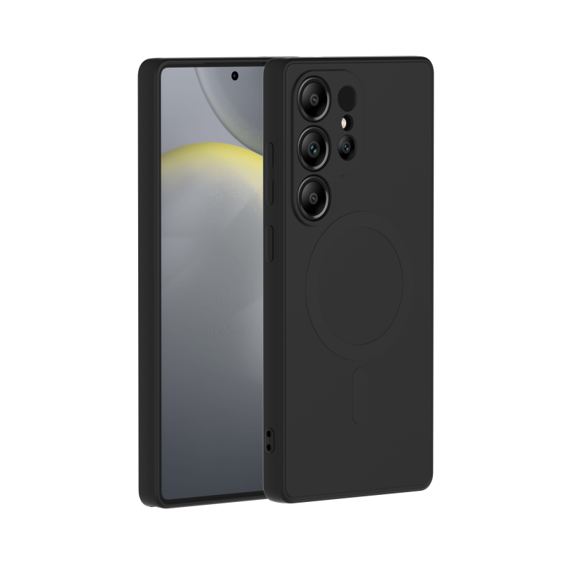 Coque Silicone Magnet Galaxy S25 Ultra Noir