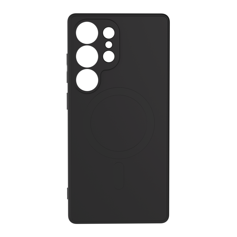 Coque Silicone Magnet Galaxy S25 Ultra Noir