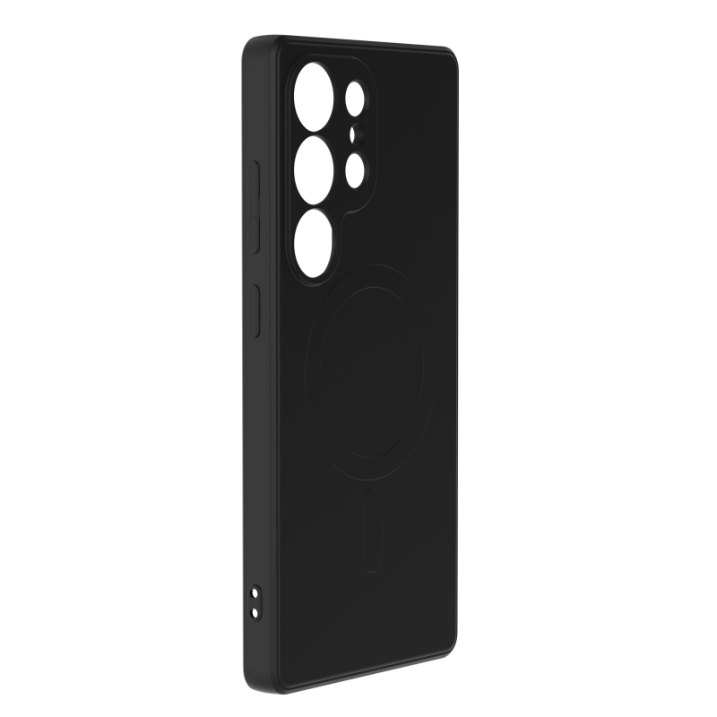 Coque Silicone Magnet Galaxy S25 Ultra Noir