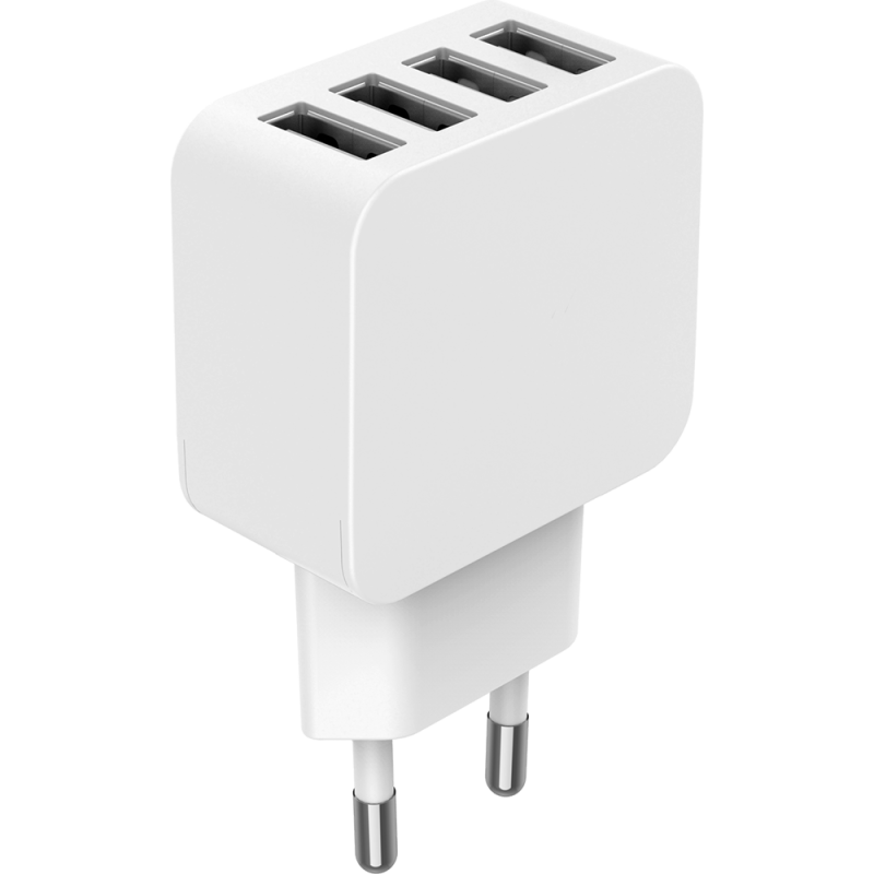 Chargeur maison Universel 5.4A FastCharge Blanc Bigben