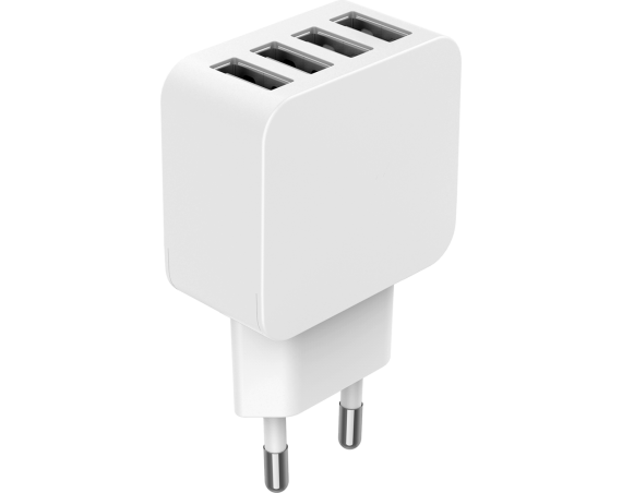 Chargeur maison Universel 5.4A FastCharge Blanc Bigben