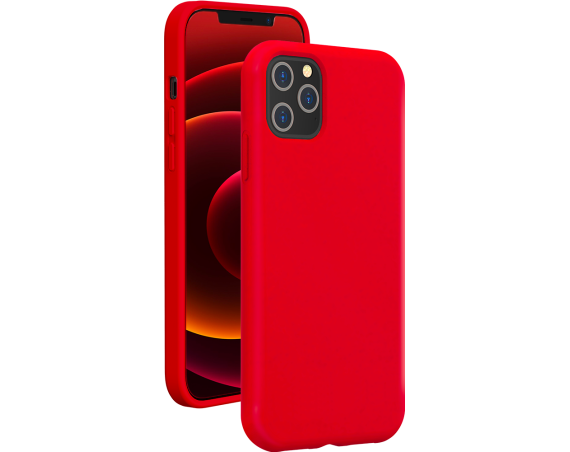 Coque Apple iPhone 12 Pro Max Silicone SoftTouch Rouge Bigben