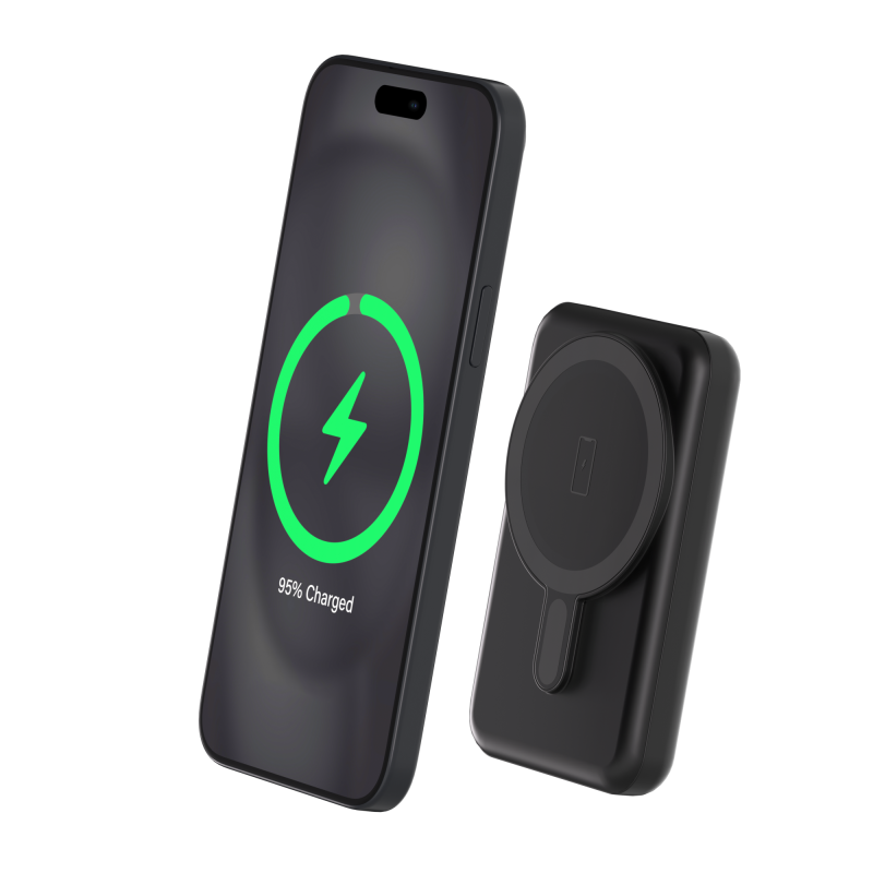Powerbank 5000mAh Compatible MagSafe Induction 10W Noir Bigben