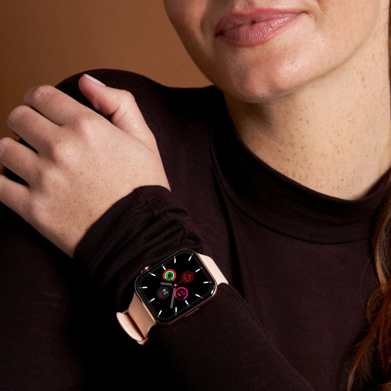 Montre connectée SQUARE PINK or rose bracelet rose Bigben