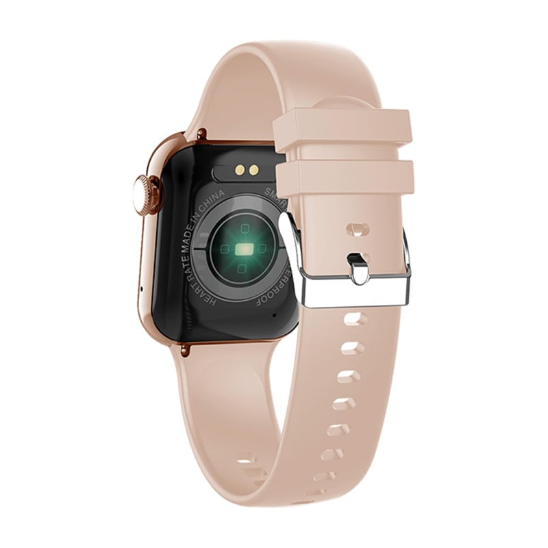 Montre connectée SQUARE PINK or rose + bracelet rose Bigben