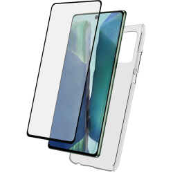 Pack Samsung Galaxy Note 20 Coque Transparente + Verre trempé Bigben