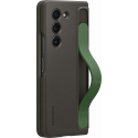 Coque Samsung Galaxy Z Fold 5 Silicone Grip avec Lanière Fonction Stand Graphite