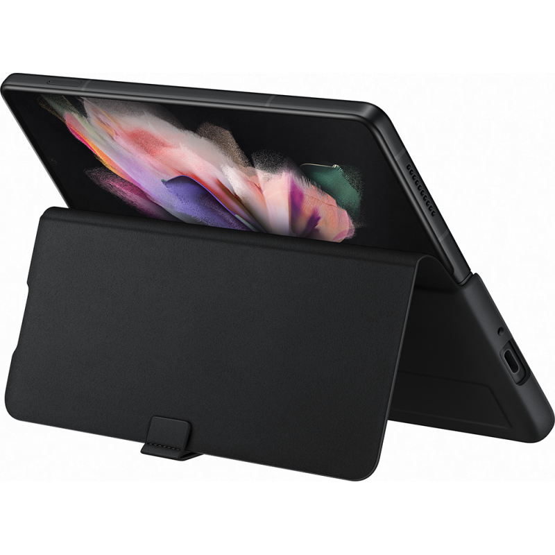 Folio Samsung Galaxy Z Fold 3 Premium Cuir Noir