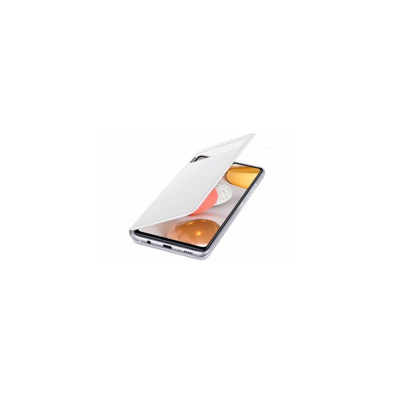 Folio Samsung Galaxy A42 5G S View Cover avec fenêtre transparente Blanc