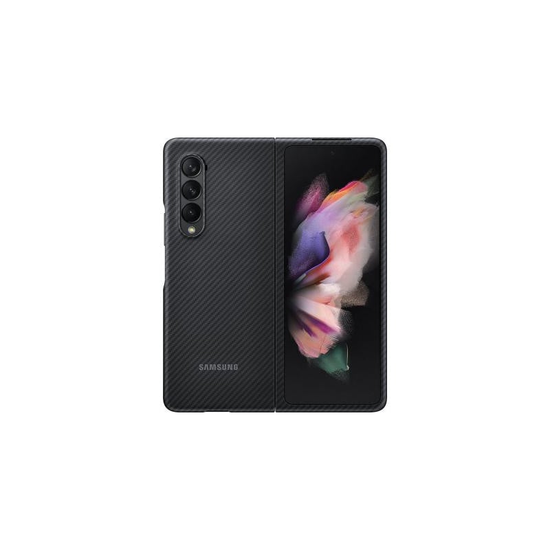 Coque Samsung Galaxy Z Fold 3 Aramid Standing Fonction Stand Noire