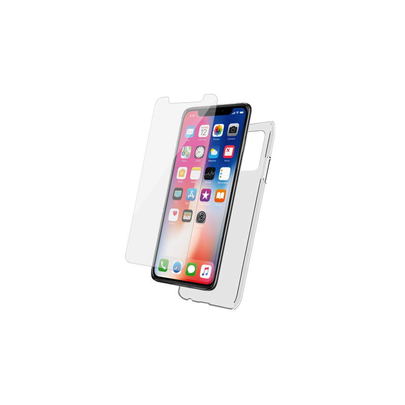 Pack Apple iPhone 11 Coque Transparente + Verre trempé  Bigben