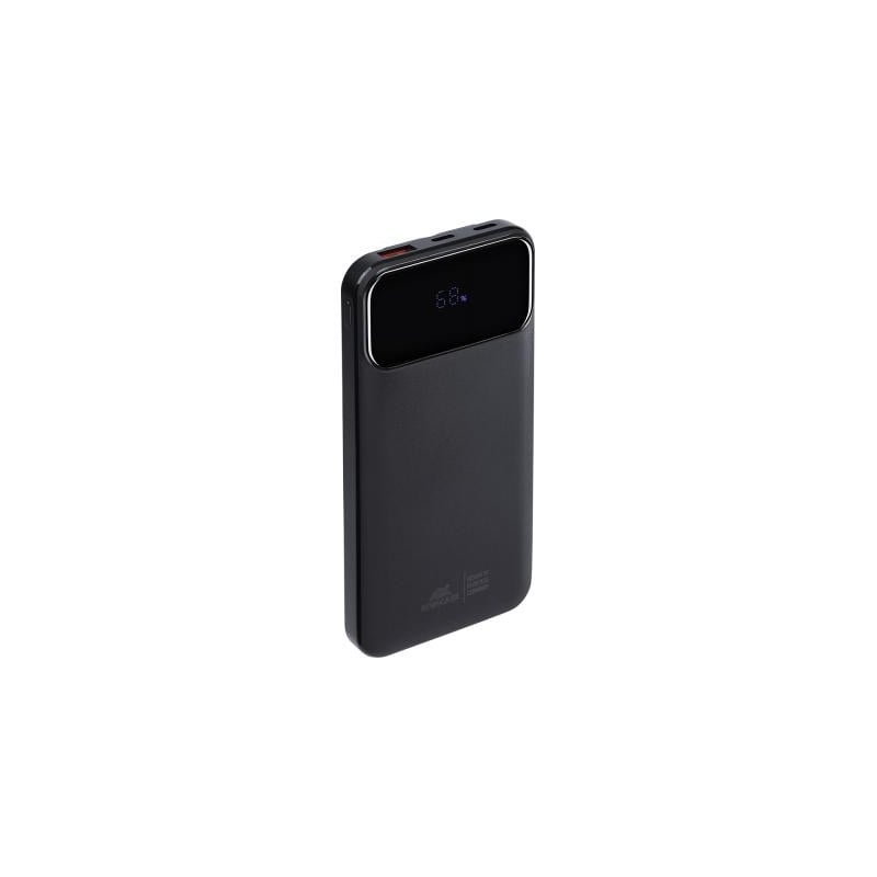 Powerbank 10000mAh 3 ports USB A+2C 22.5W PD/QC Câble multiple integré Noir