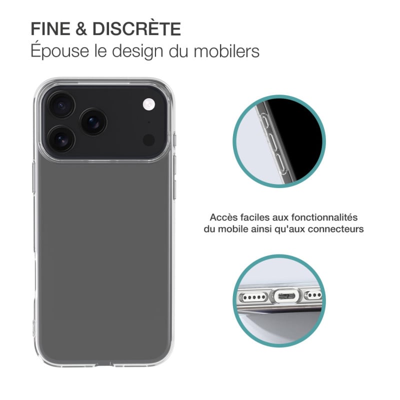 Coque iPhone 17 Pro Max Transparente