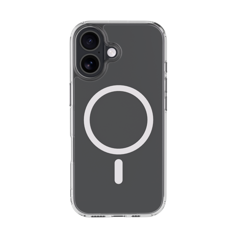 Coque MagSafe iPhone 17 Hybride Transparente