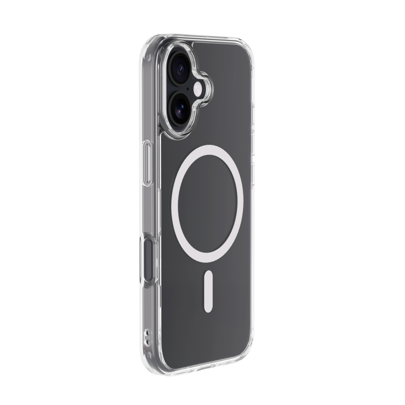 Coque MagSafe iPhone 17 Hybride Transparente