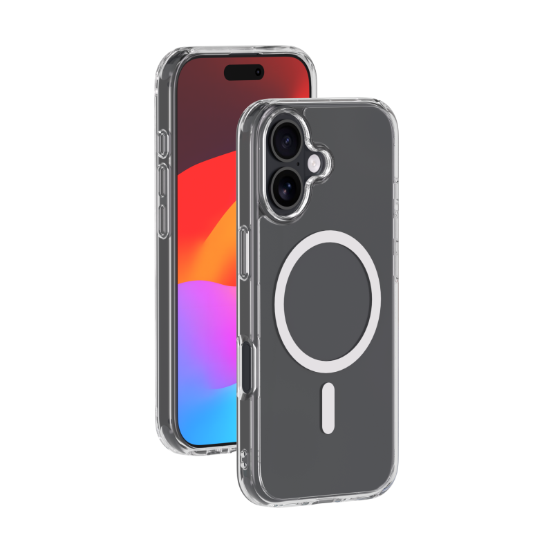 Coque MagSafe iPhone 17 Hybride Transparente